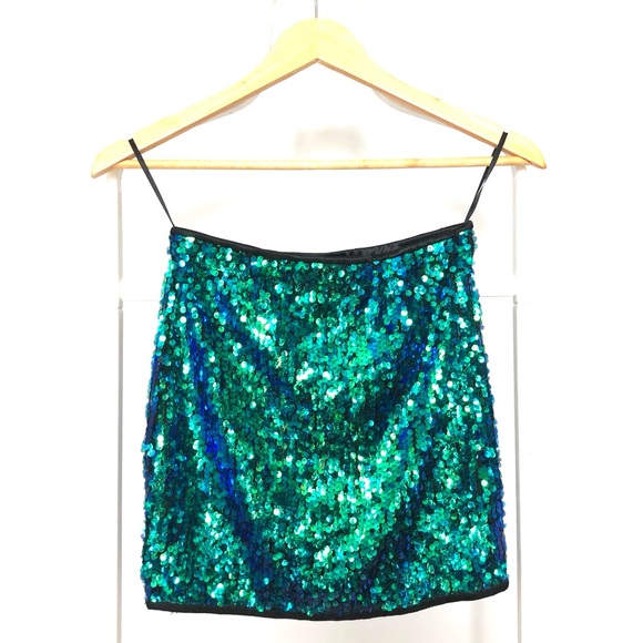 Iridescent sequin mini skirt by Vero Moda - Picture 3 of 8